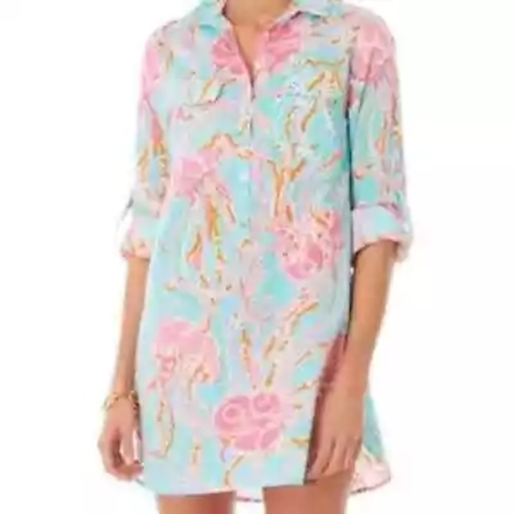Lilly Pulitzer Pink and Blue Dress